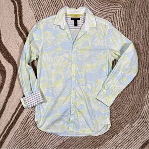INC international concepts dress shirt ⭐️ cuff contrast ⭐️ slim fit ⭐️ medium